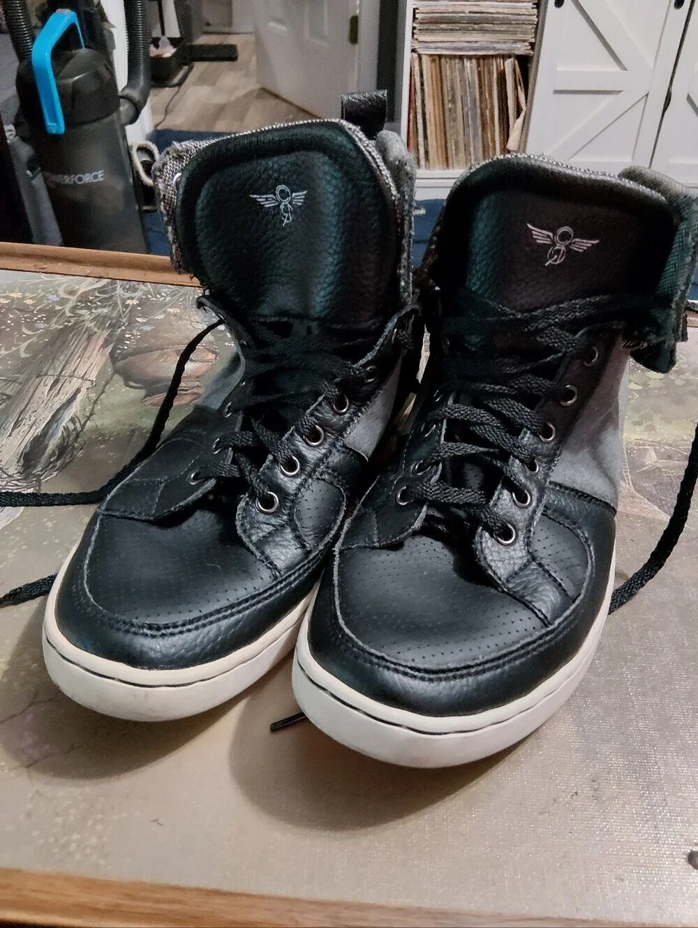 Creative Recreation Men's Gray and Black High-Top Sneakers